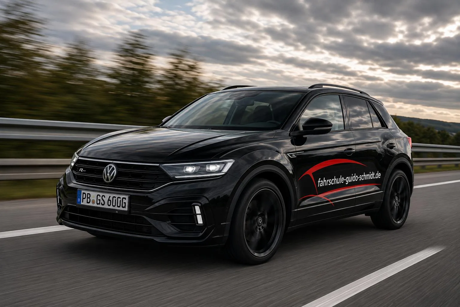 Gebrandeter VW T-Roc der Fahrschule